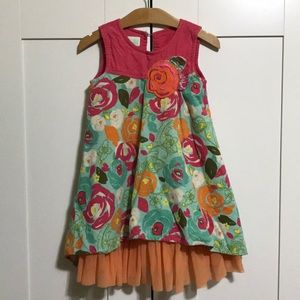 Baby LuLu Floral Corduroy Sundress